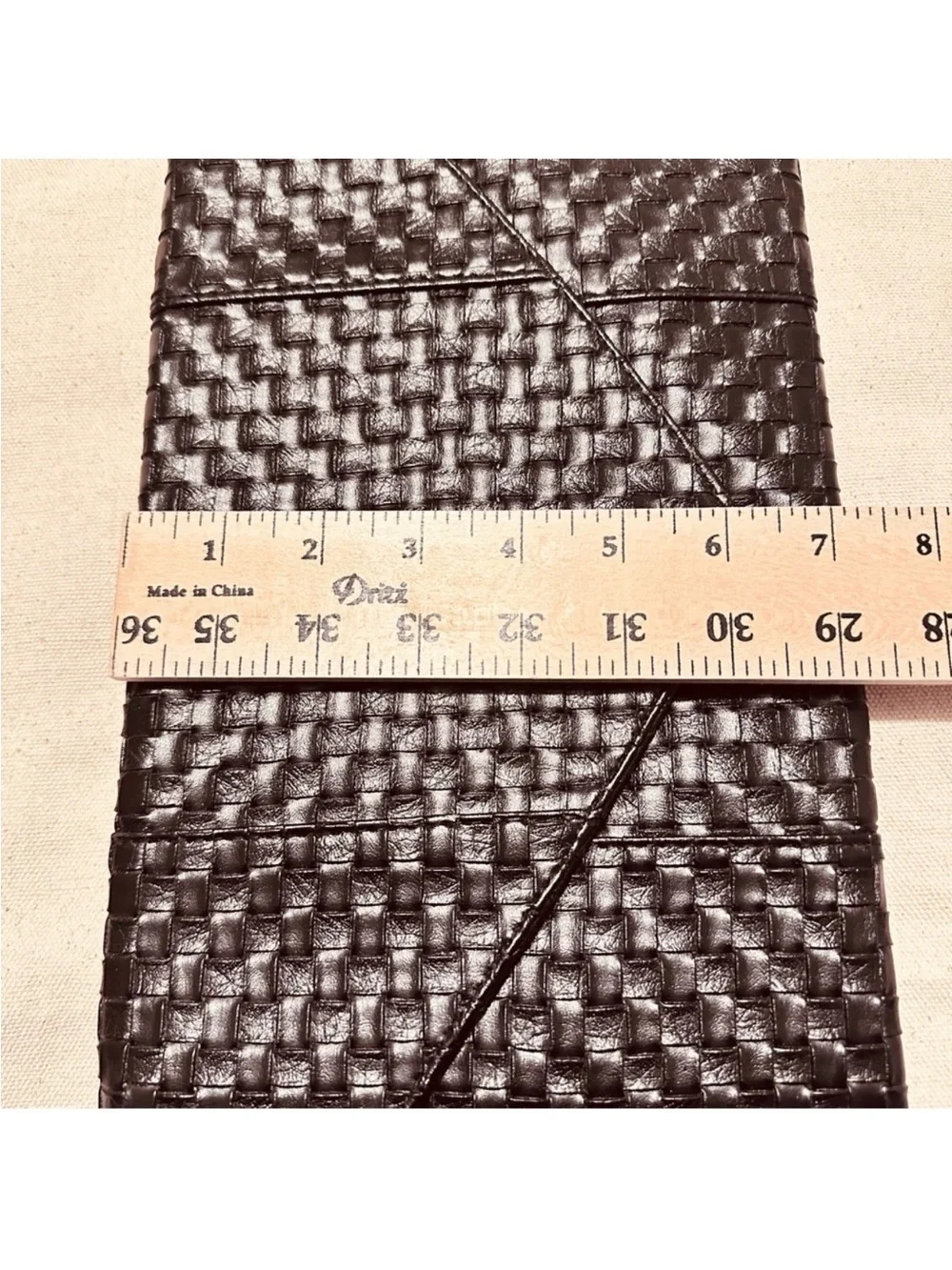Vintage | Bag | Black Weaved Clutch